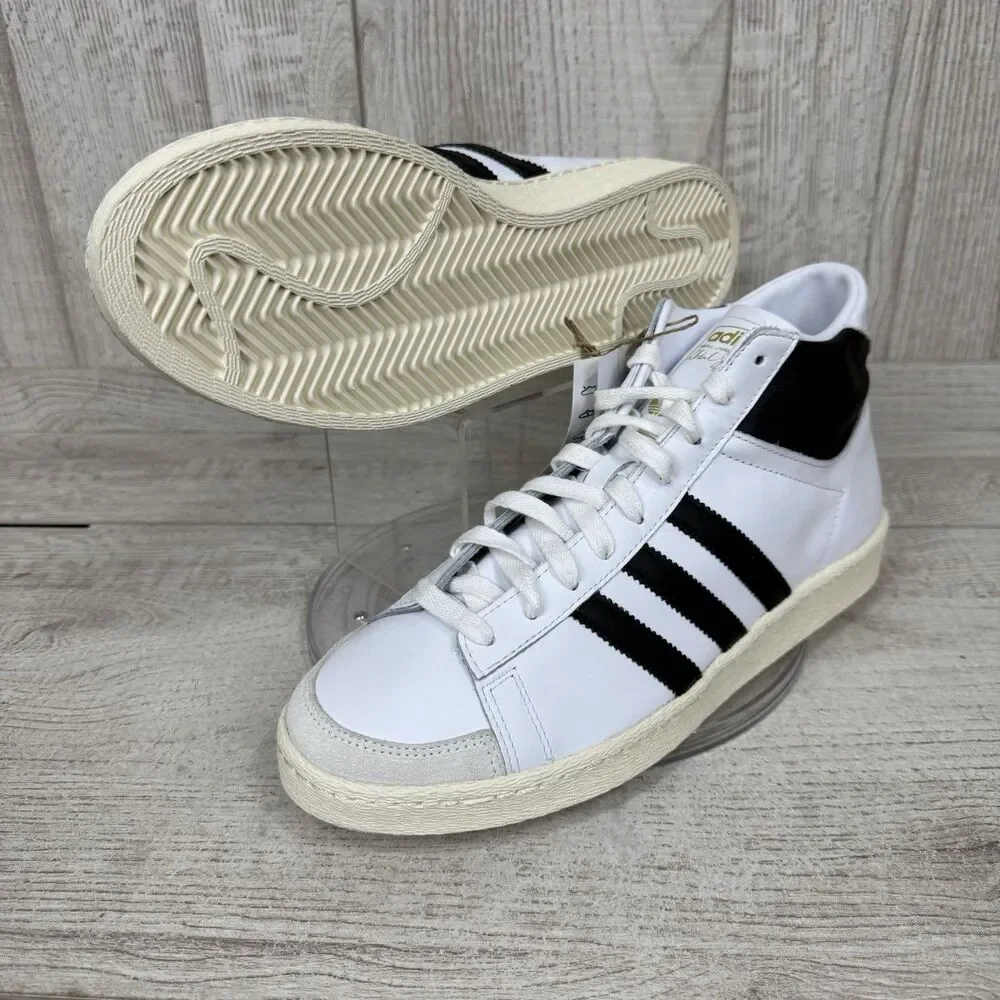ADIDAS JABBAR HI Men’s Size 10.5 White Black JI3445 Womens Sz 11.5 Basketball